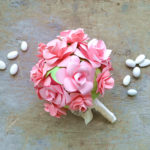 bouquet con rose di carta matrimonio