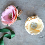 peonie di carta decorative