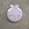 Porta fedi in raso rosa e tulle - immagine 3