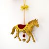 cavallo dorato natalizio