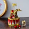 decorazione natalizia cavallo dorato