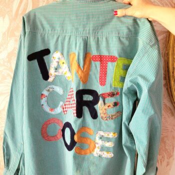 Camicia personalizzata con scritta "Tante care cose"
