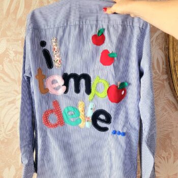camicia personalizzata second hand con scritte